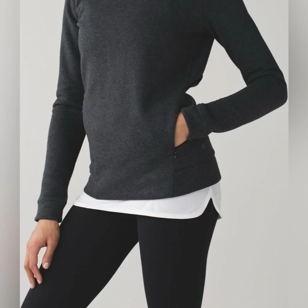 Lululemon & go Endeavor Cut Out Long Sleeve Sweater Pullover